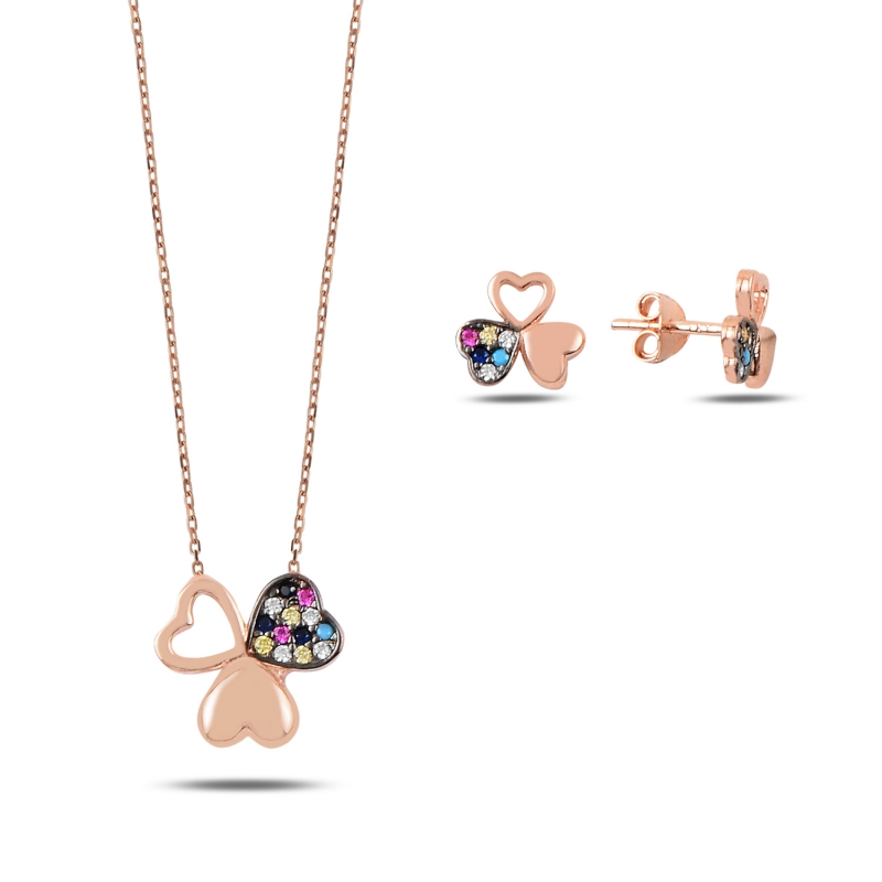 Mix CZ Clover Set - S90124