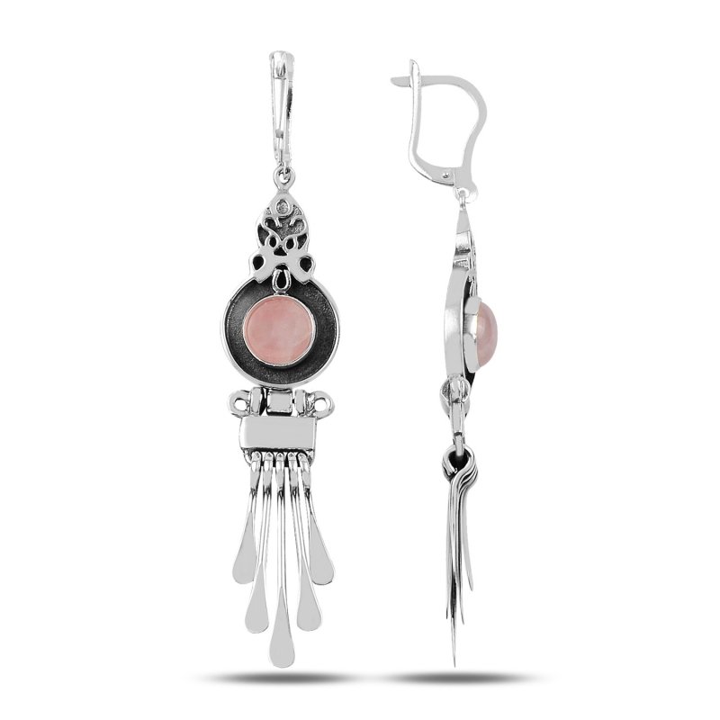 Rose Quartz Handmade Earrings - E90194