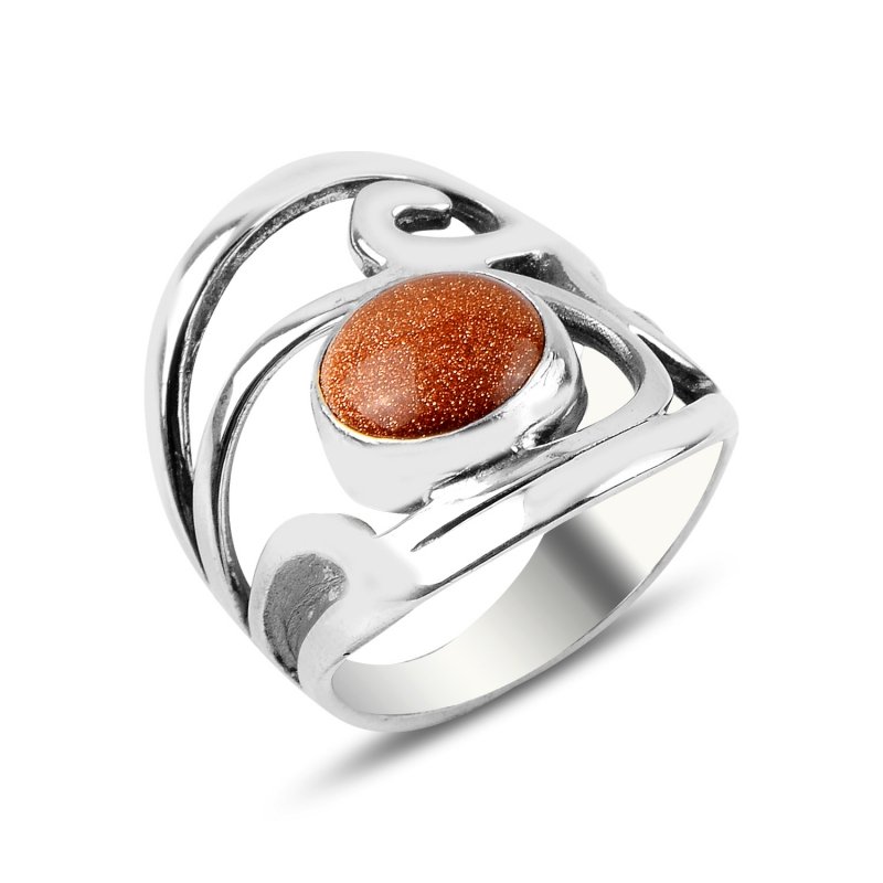 Goldstone Handmade Ring - R90231