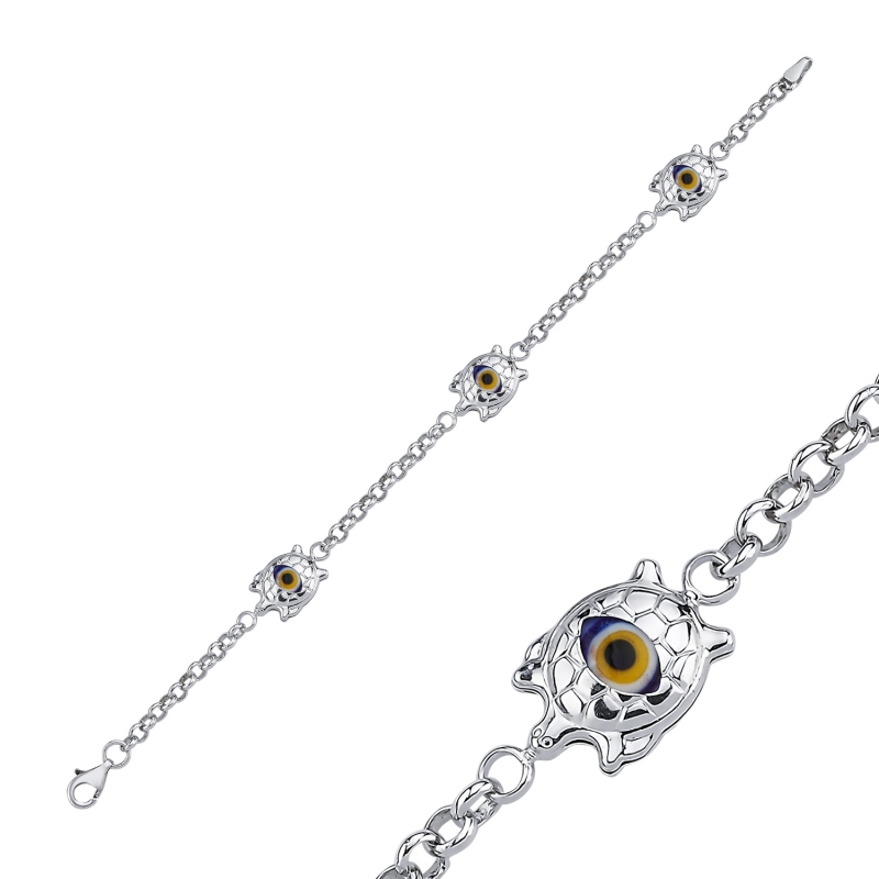 Evil Eye Turtle Bracelet - B90336