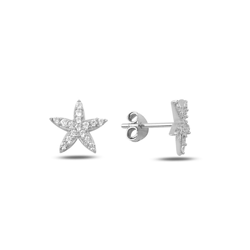 Starfish CZ Stud Earrings - E90339