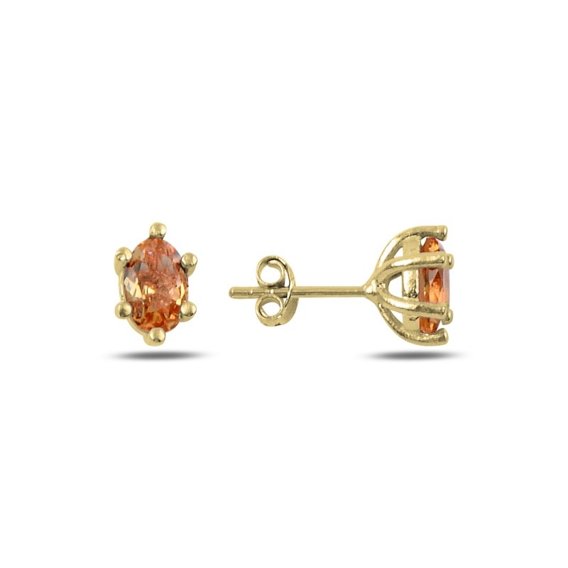 Solitaire Oval Zultanite Stud Earrings - E90342