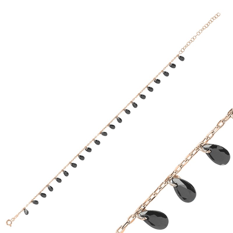 Dangle Drop CZ Anklet - ANK90360