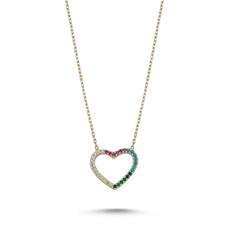 Heart CZ Necklace - N90393