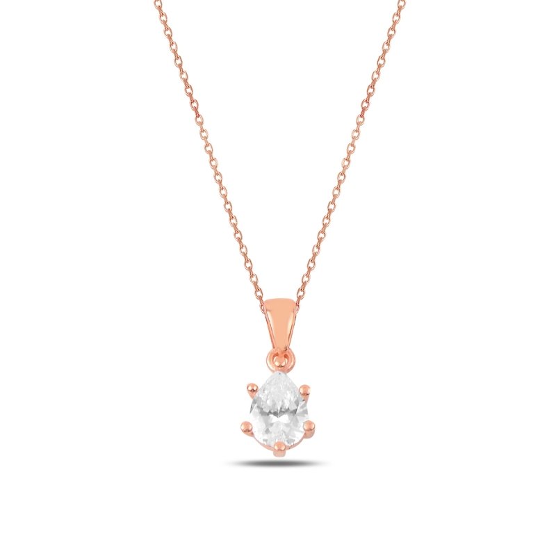 CZ Solitaire Necklace - N90587