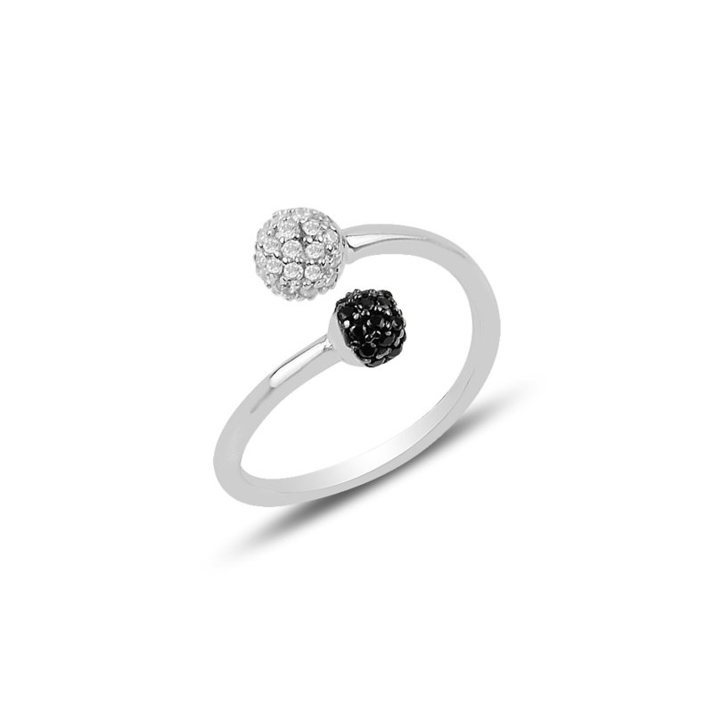 CZ Adjustable Size Ball Ring - R90613