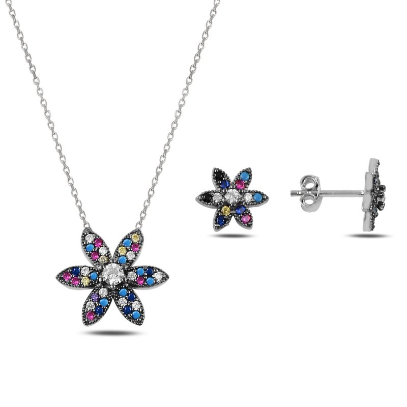 CZ Flower Set - S90853