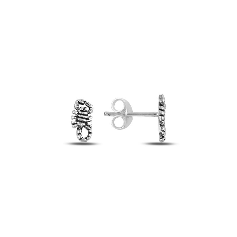 Oxidised Scorpion Stud Earrings - E90897