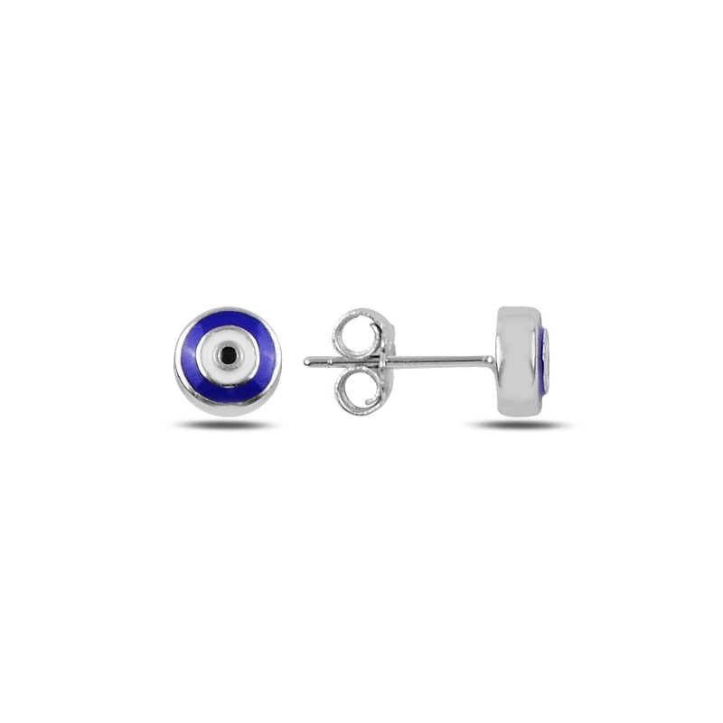 Enamel Evil Eye Stud Earrings - E90929