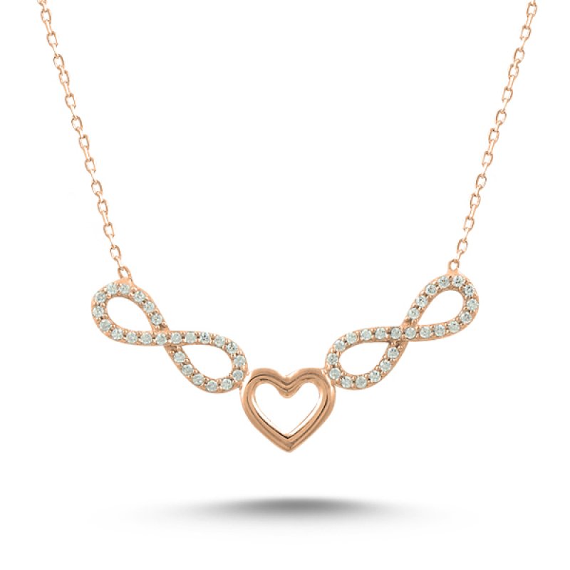 Heart & Infinity Necklace - N09100