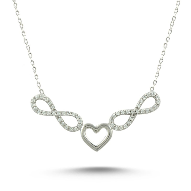 Heart & Infinity Necklace - N09100