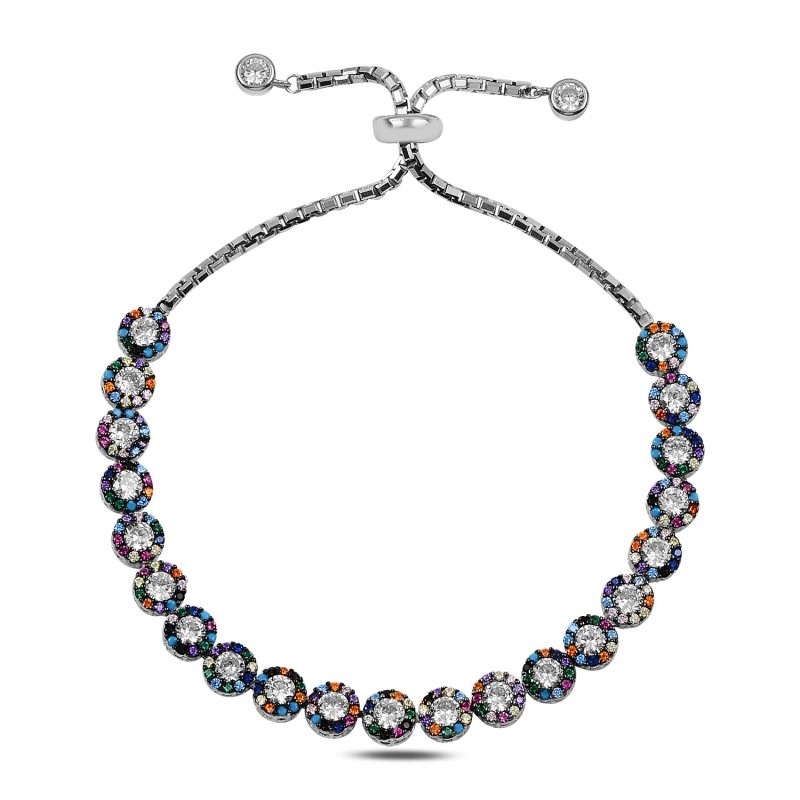 CZ Adjustable Sliding Bracelet - B91035