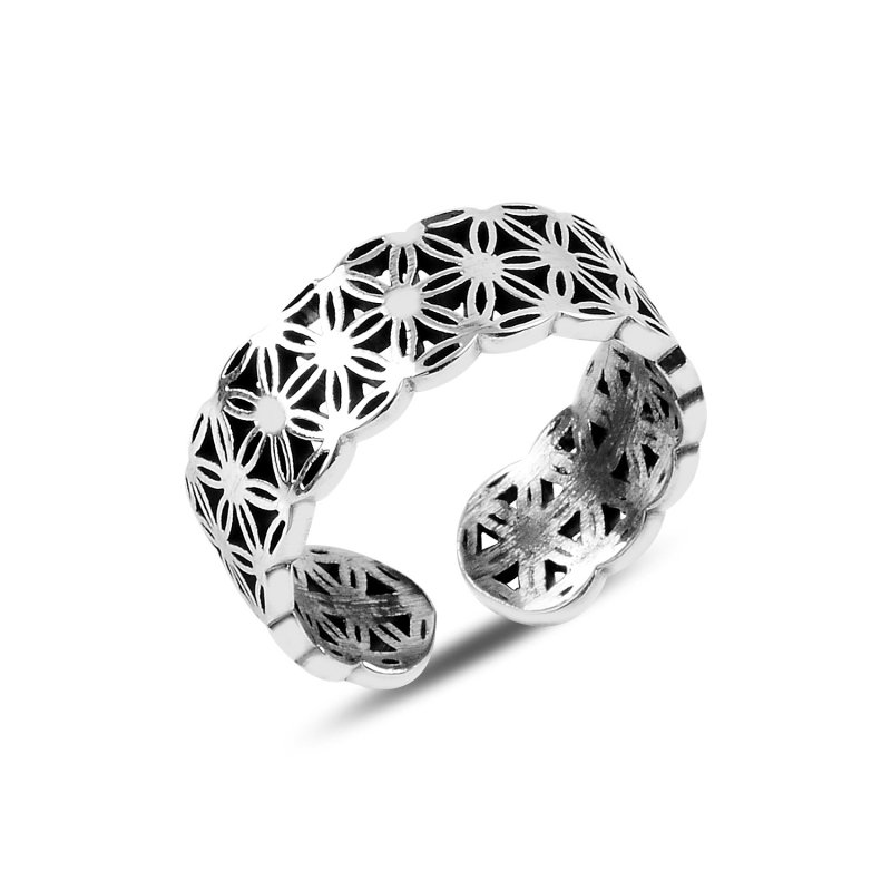 Filigree Adjustable Size Stoneless Ring - R91053