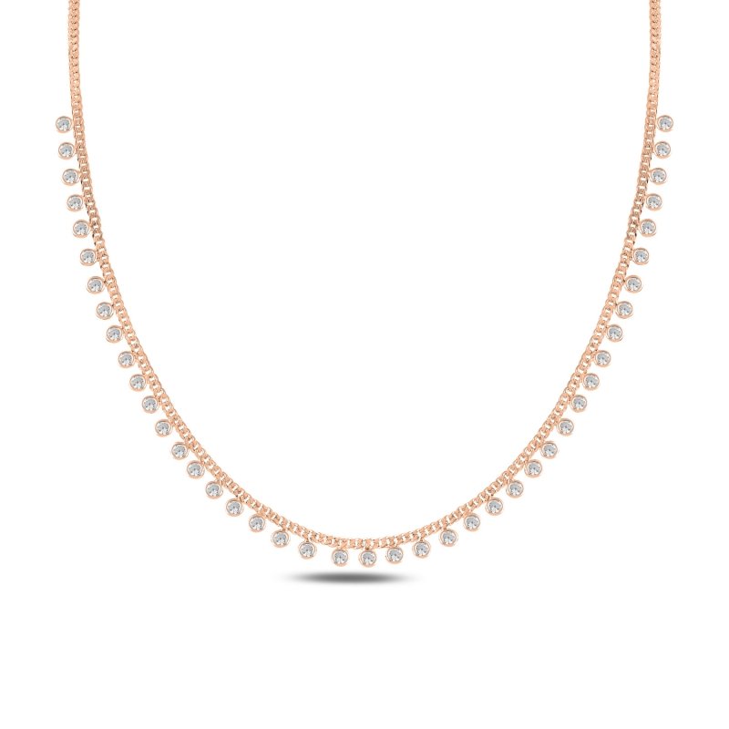 Dangle CZ Necklace - N91447
