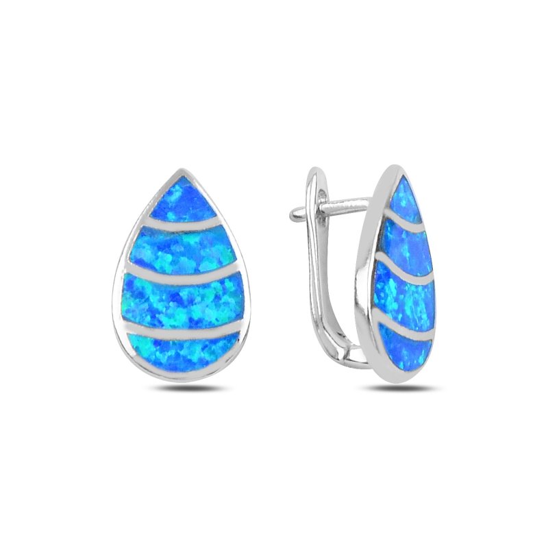 Opal Taşlı Damla J Küpe - E91535