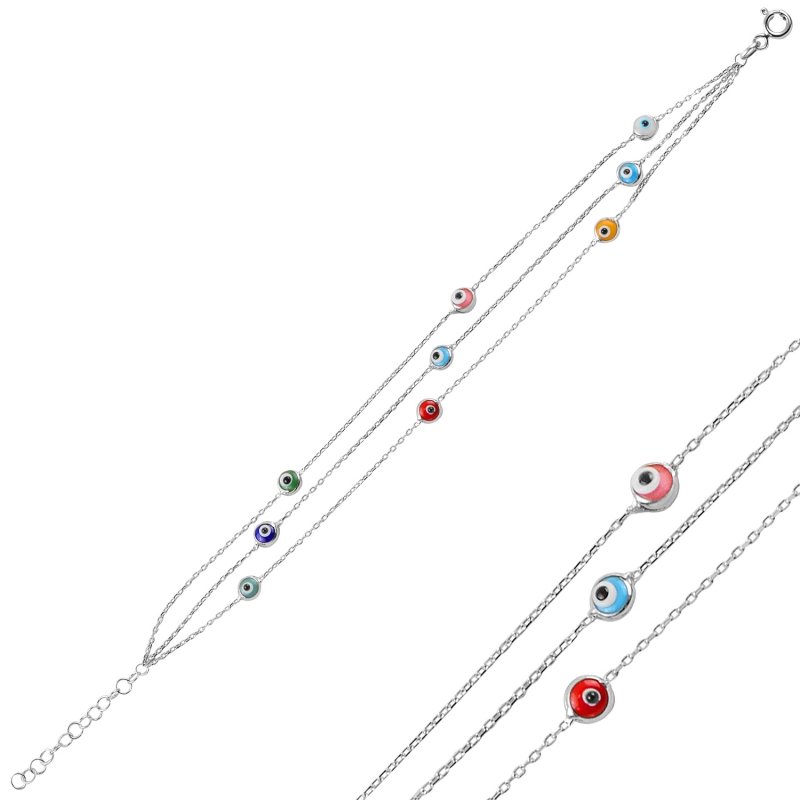 Evil Eye 3 Line Bracelet - B91690