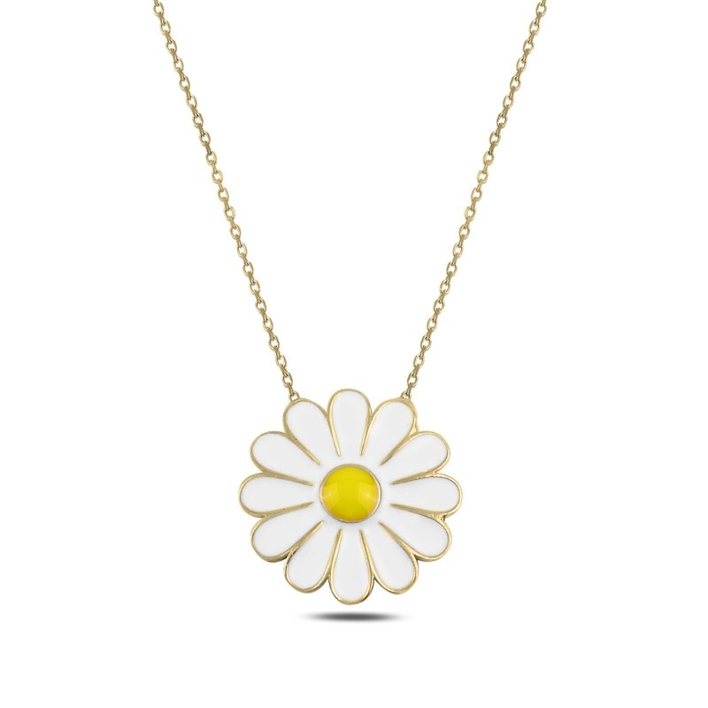 Enamel Daisy Necklace - N91797
