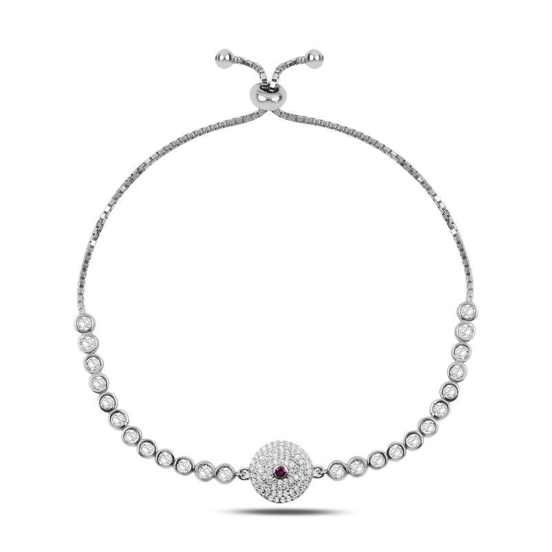 CZ Sliding Adjustable Bracelet - B91801