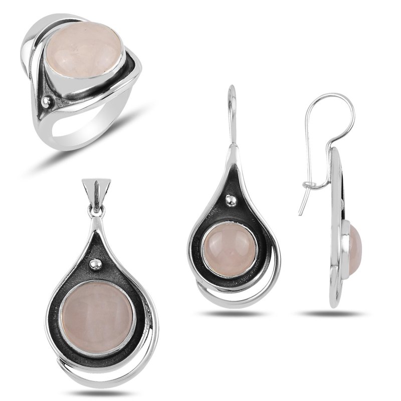 Rose Quartz Handmade Set - S92056