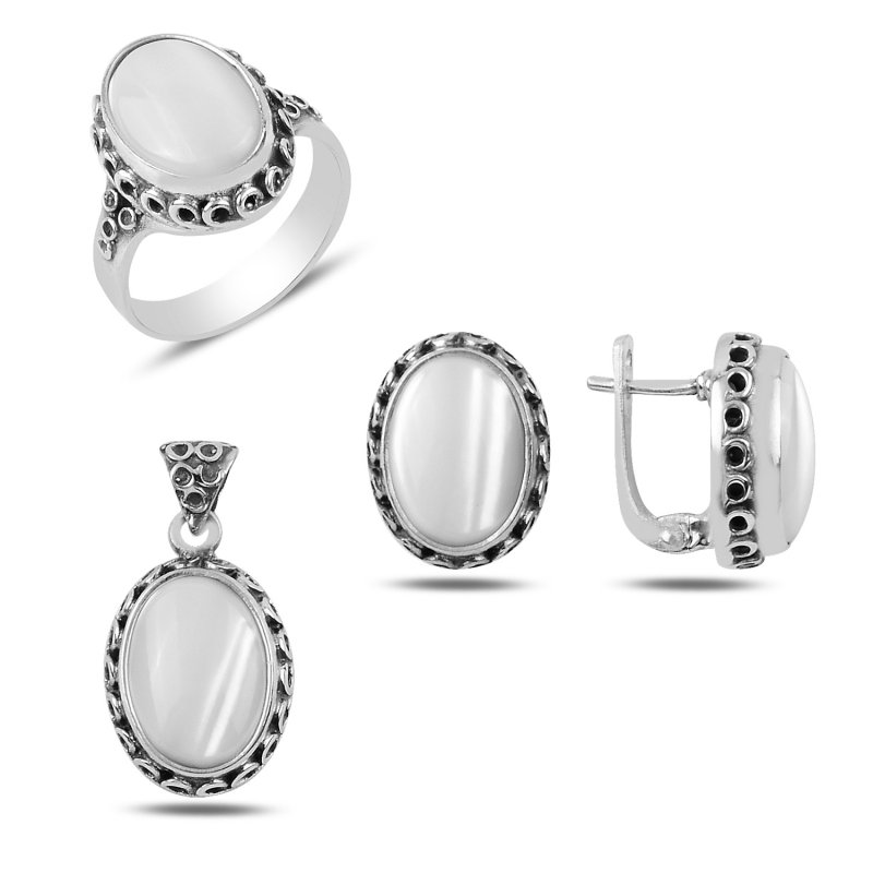 Handmade Set with Mother of Pearl - S92060
