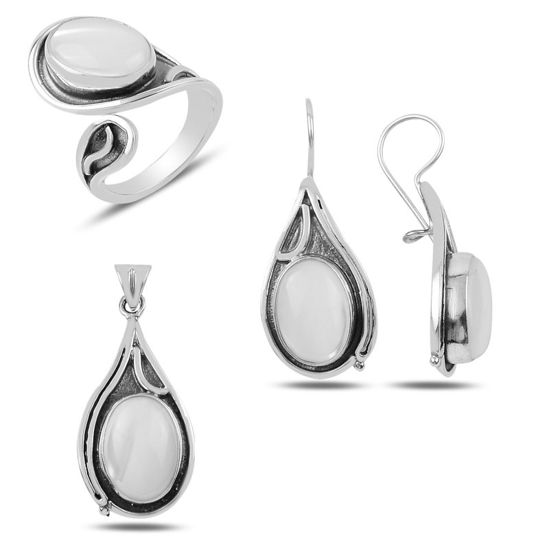 Handmade Set with Mother of Pearl - S92061