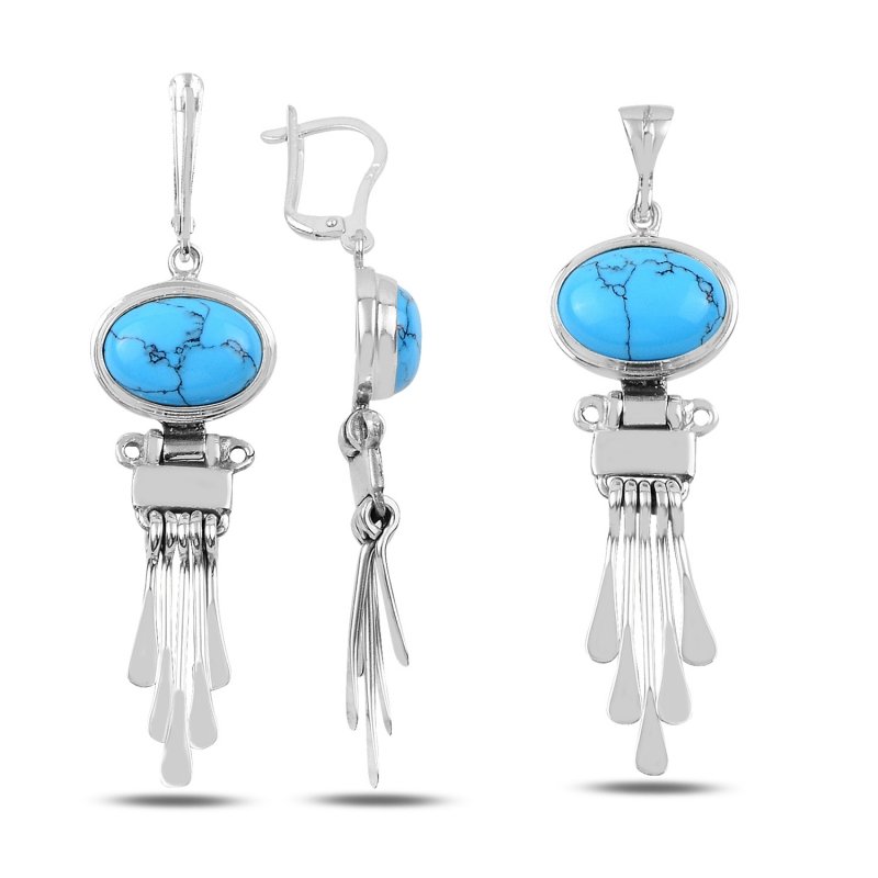 Turquoise Handmade Set - S92067