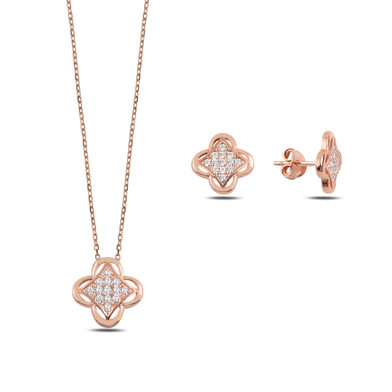 CZ Quatrefoil Set - S92368