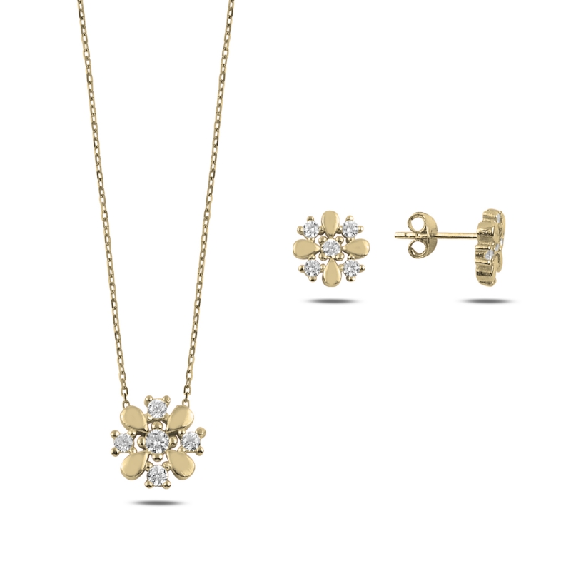 CZ Flower Set - S92371