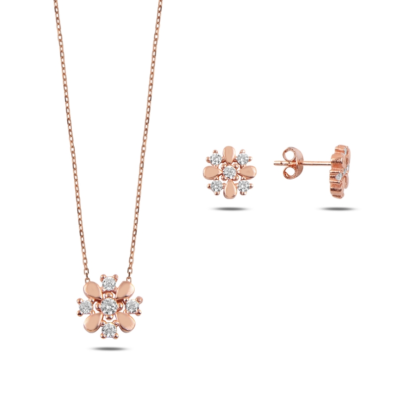CZ Flower Set - S92371
