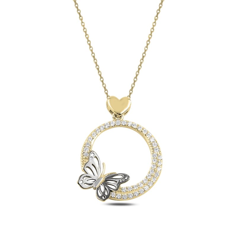CZ Butterfly Necklace - N92396