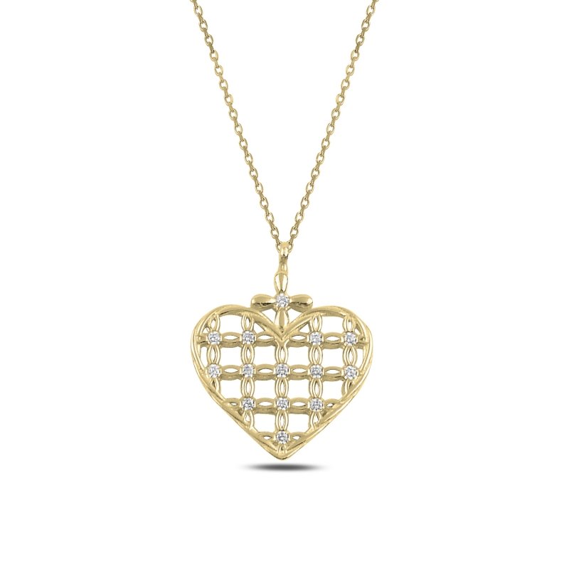 Heart CZ Necklace - N92399