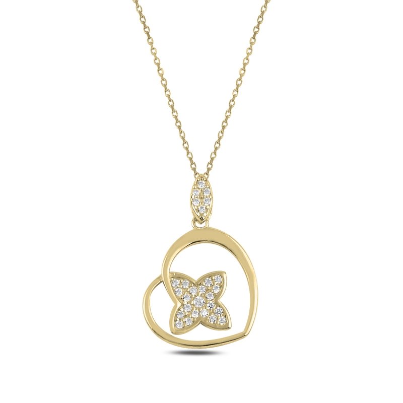 Heart CZ Necklace - N92418