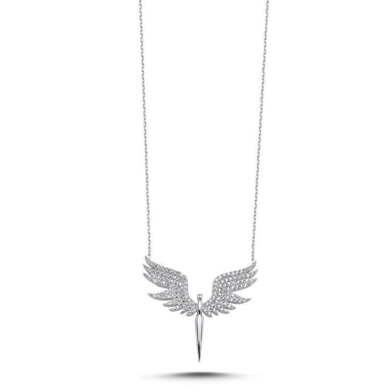 CZ Angel Necklace - N92426