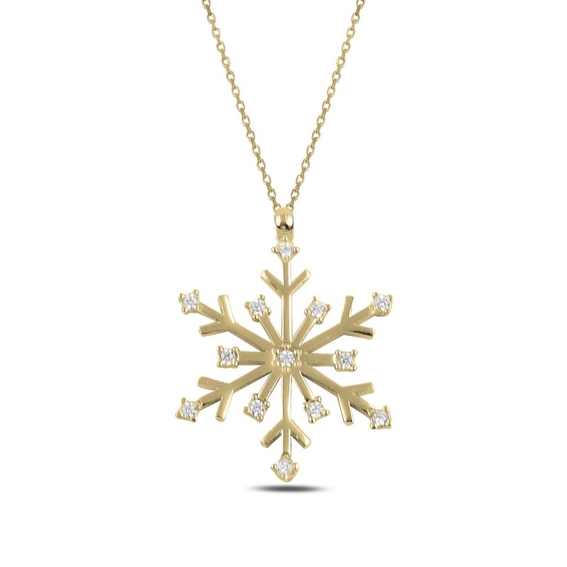 CZ Snowflake Necklace - N92428