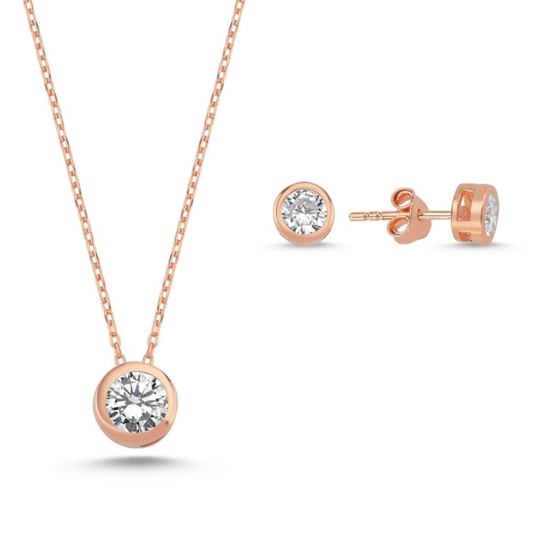 Round CZ Solitaire Set - S92432