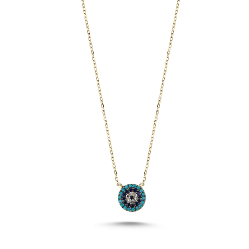CZ Evil Eye Necklace - N92438
