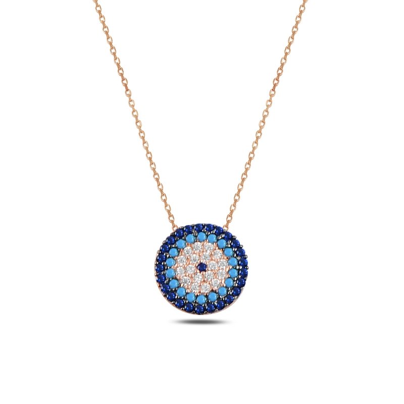 CZ Evil Eye Necklace - N92439