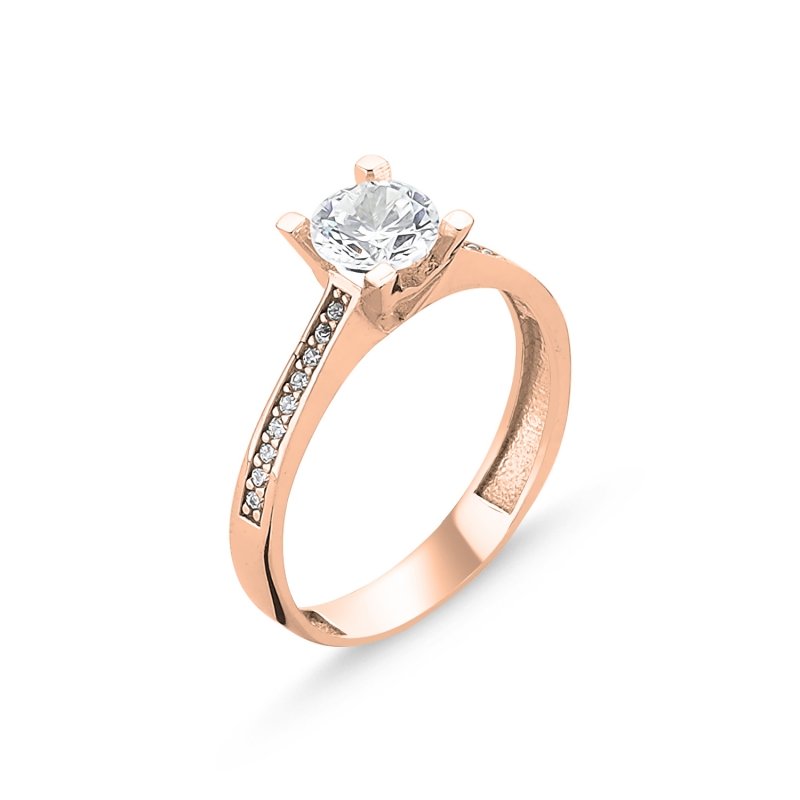 Heart CZ Solitaire Ring - R92532
