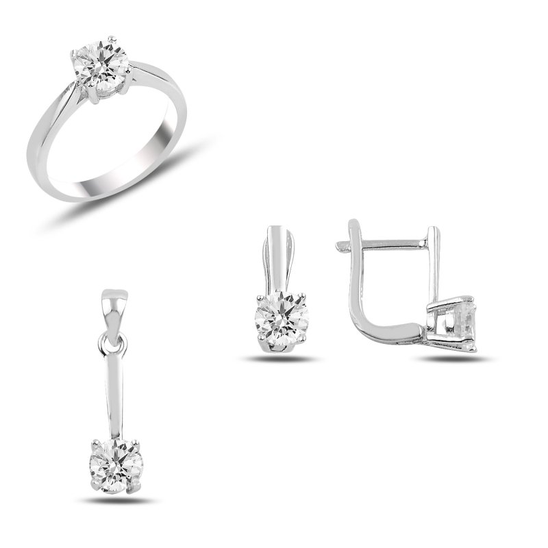 CZ Solitaire Set - S92569