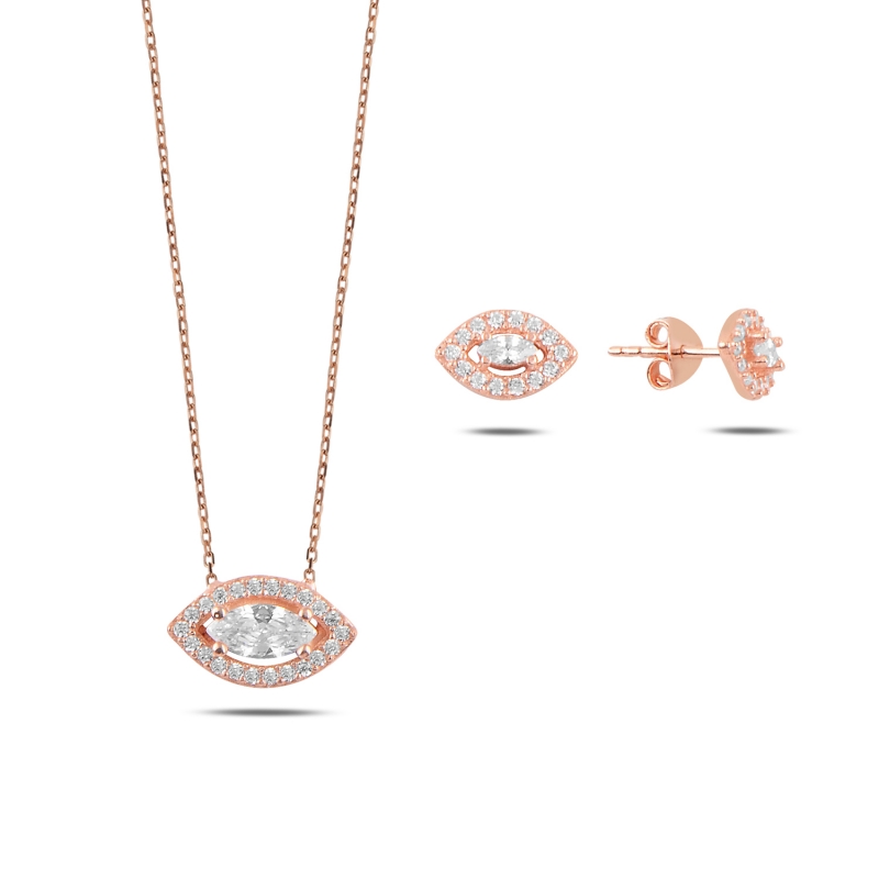 Marquise CZ Solitaire Halo Set - S92967