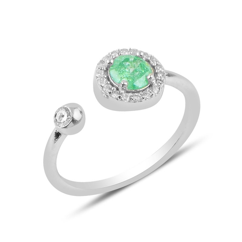 Solitaire CZ Halo Adjustable Size Ring - R92983