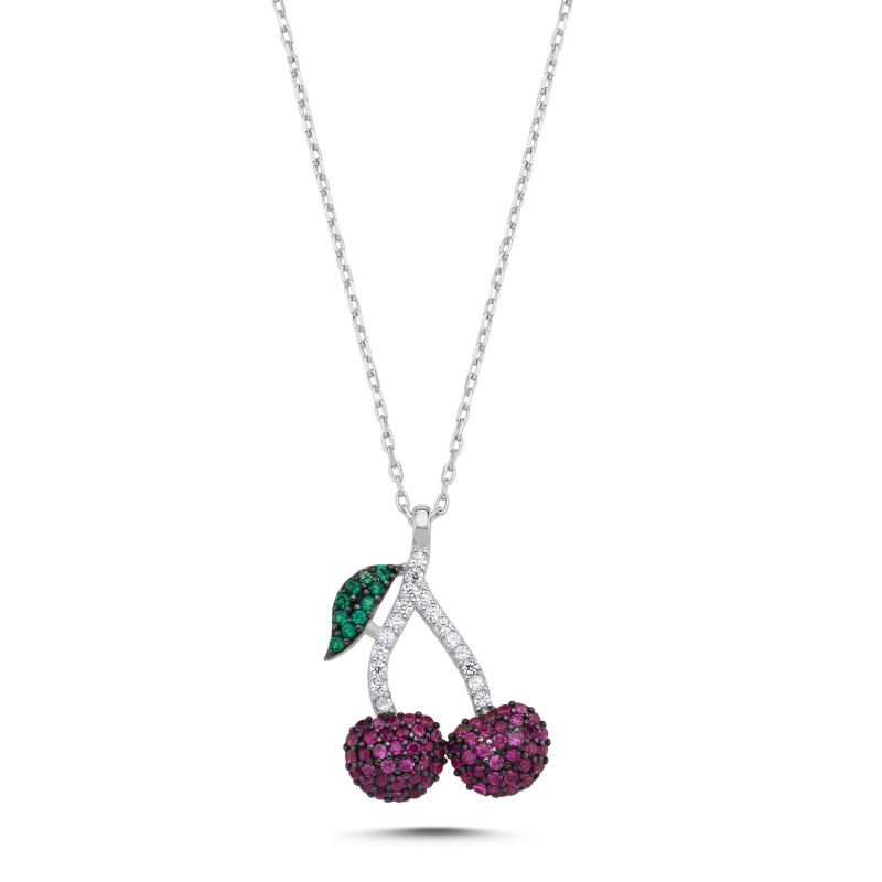 Cherry CZ Necklace - N92994