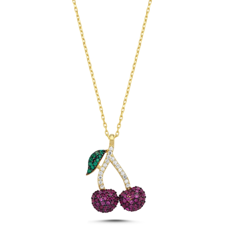 Cherry CZ Necklace - N92994