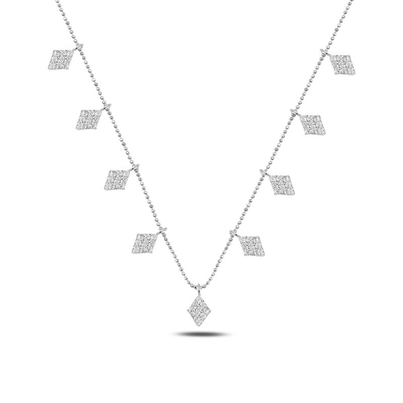 CZ Dangle Charm Necklace - N93000
