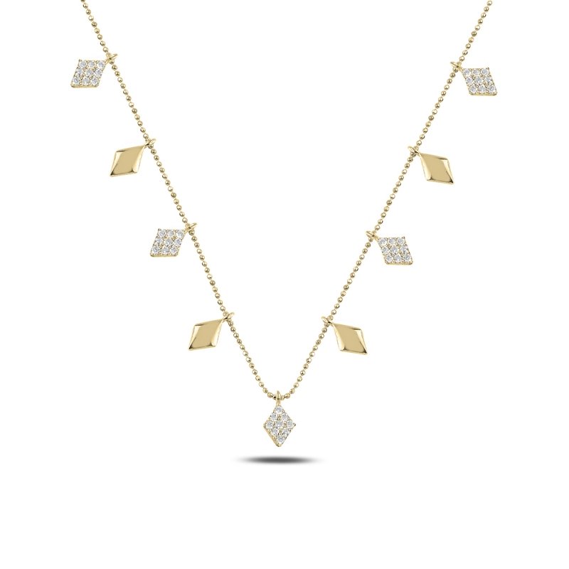 CZ Dangle Charm Necklace - N93001