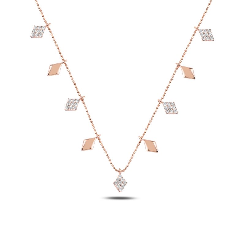 CZ Dangle Charm Necklace - N93001