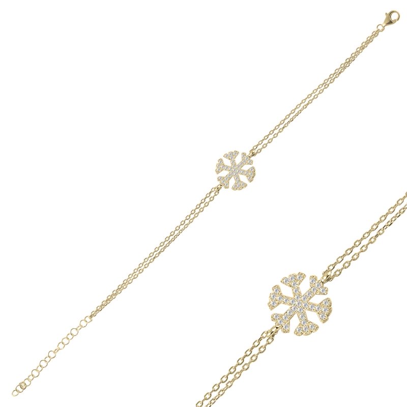 Snowflake CZ Bracelet - B93033
