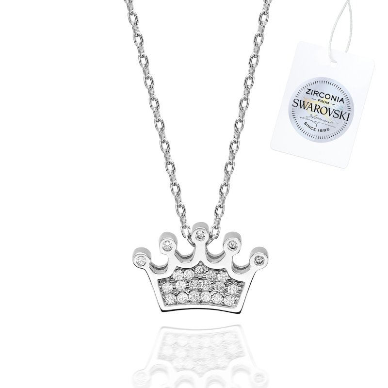 Swarovski Zirconia Crown Necklace - N93115