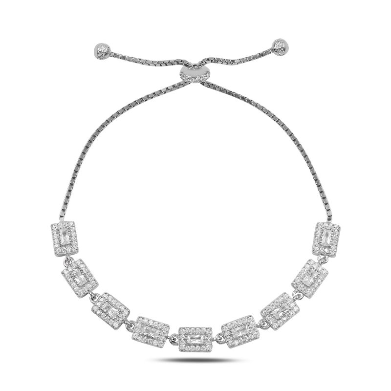 CZ Adjustable Sliding Bracelet - B93751