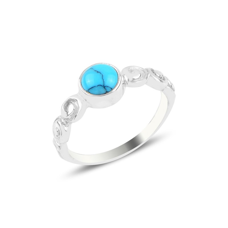 Turquoise Stone Solitaire Ring - R93821